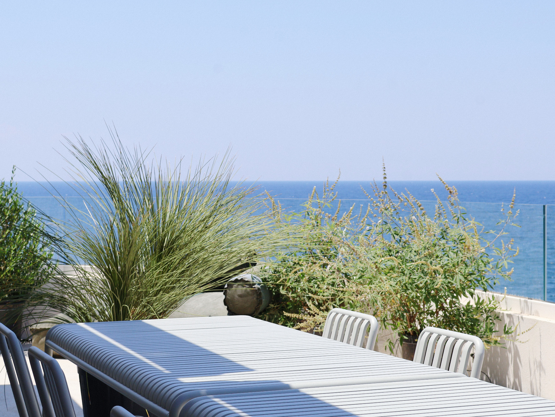 Rooftop terrace with sea view